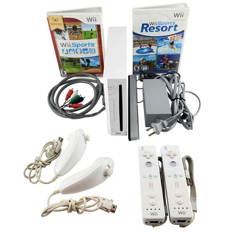 Nintendo Wii Console Bundle: Wii Sports & Wii Sports Resort - Retro vGames