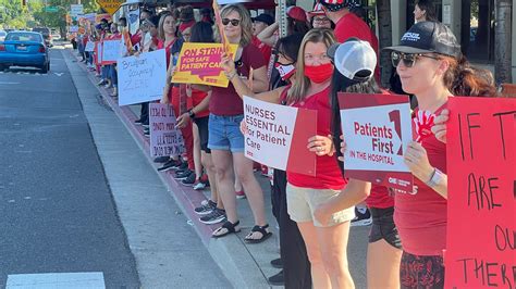 Redding nurses go on strike outside Shasta Regional | KRCR