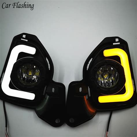 Car Flashing 2pcs LED For Toyota Hiace 2014 2015 2016 2017 2018 With