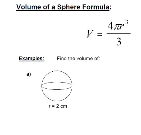 1.2 - Volume of a Sphere | MFM1P Grade 9 Applied Math Help