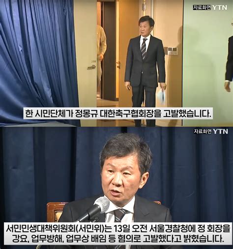 “대가는 따라야지” 시민단체 정몽규 축구협회장과 클린스만 감독을 고발한 이유는