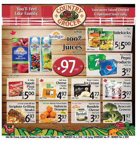 Country Grocer Flyer January To February