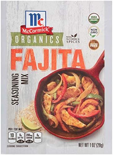 Mccormick Organics Fajita Seasoning Mix 1 Oz Pack Of 12