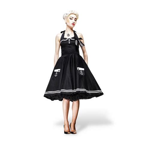 Rockabilly Dress Motley Black Elbenwald