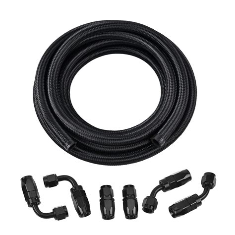 Snapklik An Fuel Line Kit An Nylon Braided Fuel Line Hose