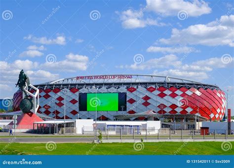 Moscow, Russia - May 30, 2018: Main View of Spartak Stadium. Editorial ...