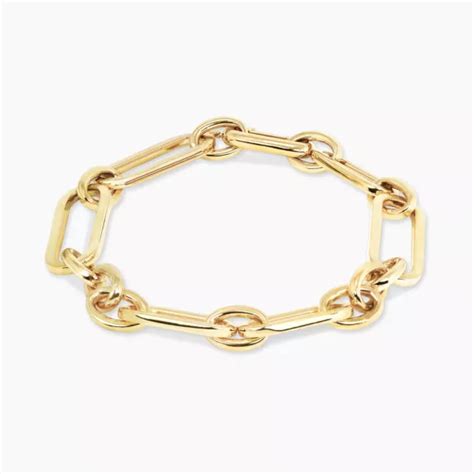 Ct Yellow Gold Paperclip Link Bracelet Cerrone Jewellers