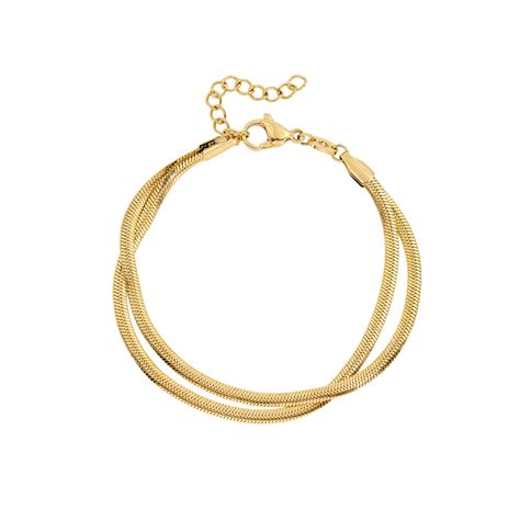 Duality Chain Bracelet Gold Luamaya