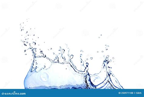 Pure Water Splash On White Background Stock Photo Image Of Splash