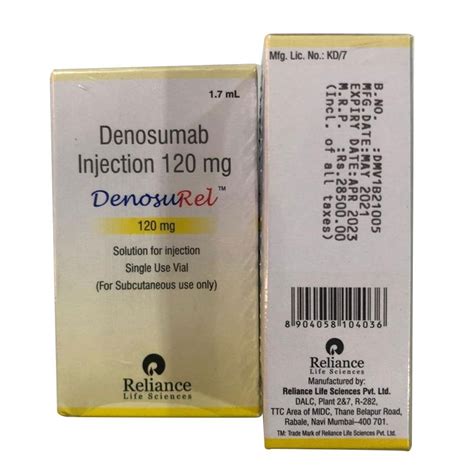 Denosurel Denosumab Injection Packaging Type Vial 1 7ml At Rs 22000