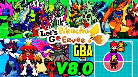 Updated Completed Pokemon Lets Go Pikachu And Eevee Gba With Gen 9 Hisuian Forms And More Youtube