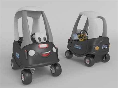 3d toy police car model