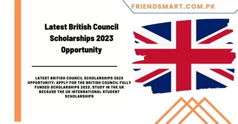 Latest British Council Scholarships 2023 Opportunity