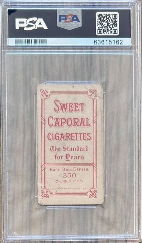 T Ty Cobb Bat Off Shoulder Sweet Caporal Psa Pr Ebay