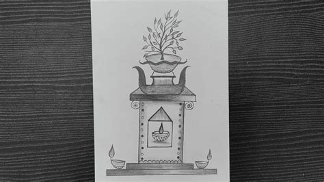 How To Draw Tulsi Vivah Drawing Tulsi Vivah Festival Drawing Step