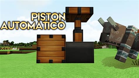 Como Hacer Un Piston Automatico Minecraft Youtube