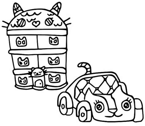 Desenho Para Colorir A Casa M Gica Da Gabby A Casa E O Carro