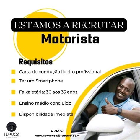 RECRUTAMENTO PARA MOTORISTA Empregos Yoyota Angola