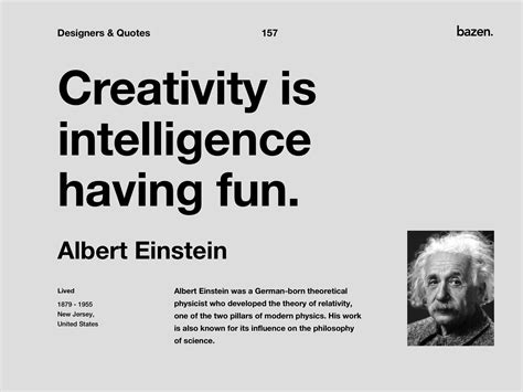 Quote - Albert Einstein by bazen.talks on Dribbble