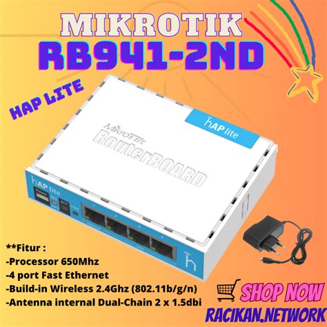 Jual Mikrotik RB941 2nD HAP Lite Shopee Indonesia