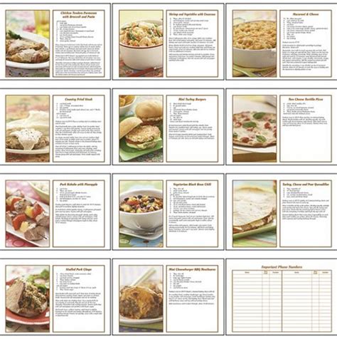 Recipe Calendars Home Cooking Guide Pocket