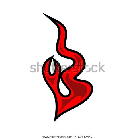 Red Fire Icon Vector Image Stock Vector (Royalty Free) 2180112459 ...