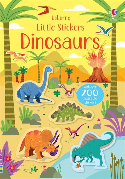 DINOSAURS STICKER BOOK | Sticker book, Dinosaur, Dinosaur stickers