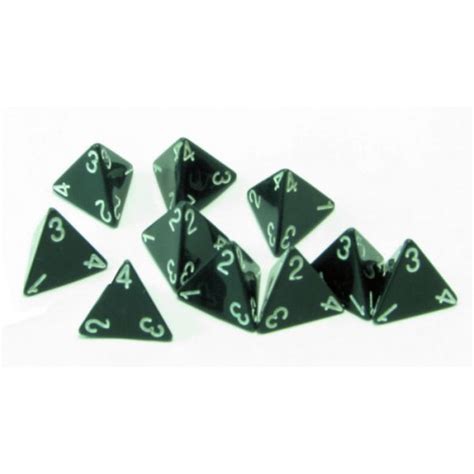 4- Sided Polyhedral Dice, Set of 10