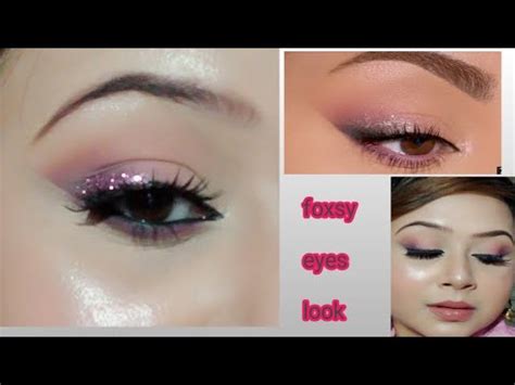 Smitha Deepak Inspired Foxey Eye Makup Look By Priyanka Pink Glitter