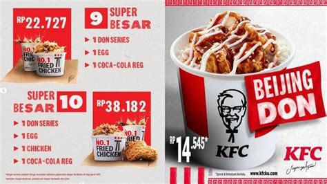 Promo Makanan Kfc 10 Oktober 2022 Beijing Don Rp 14 Ribuan And Kfc Super