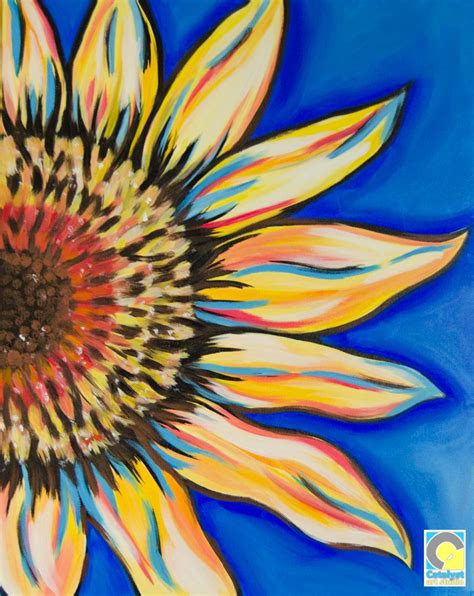 Sunflower Sip And Paint Party Painting Canvas Painting Diy