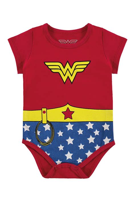Body Bebe Mulher Maravilha - Body Bebê Menina Mulher-Maravilha Vermelho - Marlan