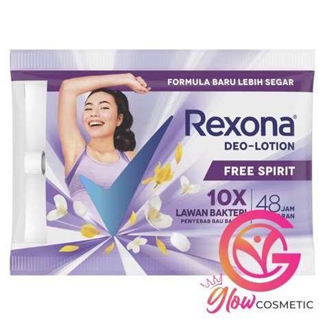 Jual REXONA DEO LOTION FREE SPIRIT 9G SACHET Shopee Indonesia