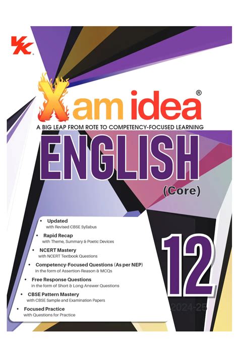 Xam Idea English Core Class 12 Book CBSE 2024 25 Lucky Book Store