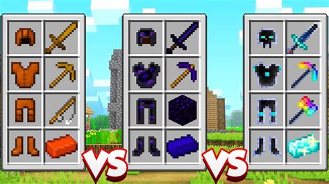 Itens De Noob Vs Itens De Obsidian Vs Itens Do Avaritia No Minecraft