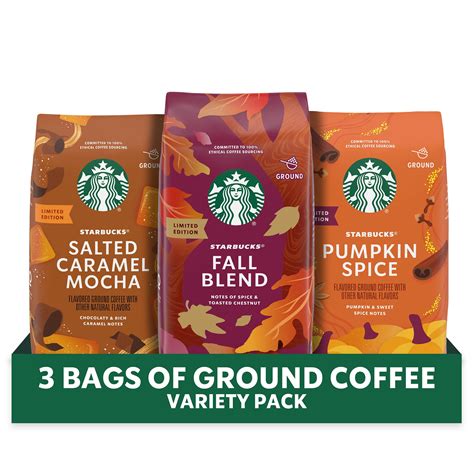 Buy Starbucks Ground Coffee Fall Bundle Medium Roast And Naturally