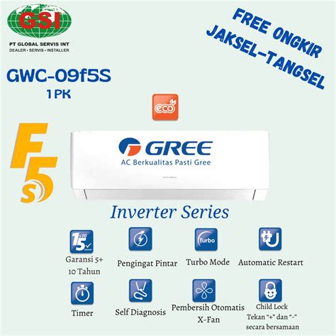 Jual Ac Gree Inverter Pk F S Gwc F S Unit Only Shopee Indonesia