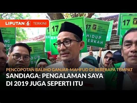 Sandi Tanggapi Pencopotan Baliho Ganjar Mahfud Di Beberapa Tempat