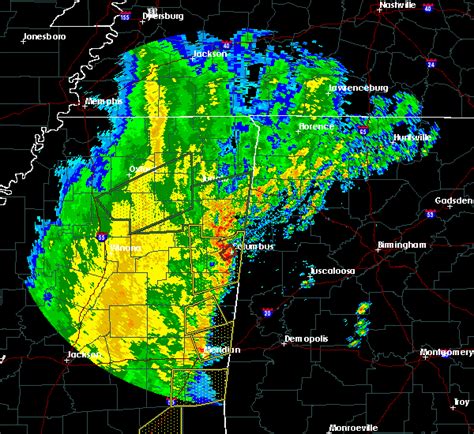 Interactive Hail Maps - Hail Map for Columbus, MS