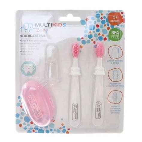 Escova De Dente Bebe 6 Meses - Kit Higiene Oral Escova De Dente Com Dedo Silicone Para Bebê De 6 Meses ...
