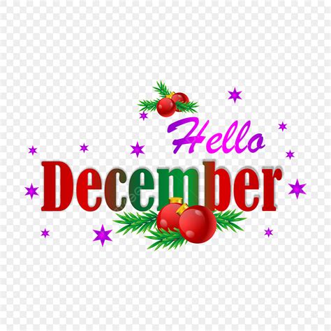 Hello December Hd Transparent Hello December Creative Art Work Design