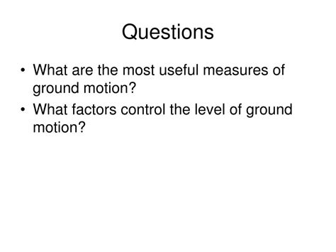 Ppt Strong Ground Motion Engineering Seismology Powerpoint