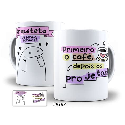 Caneca Arquiteta Arquitetura Flork Profissão Personalizada Shopee Brasil