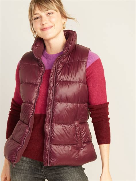 Frost Free Puffer Vest For Women Old Navy Womens Puffer Vest