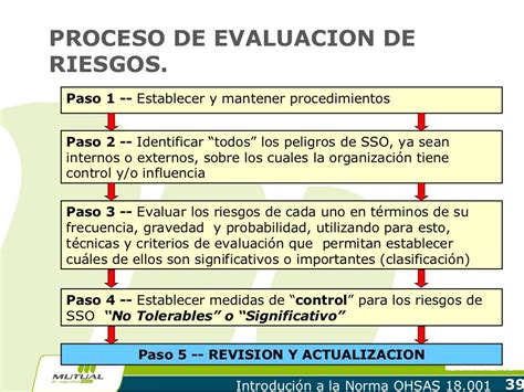 Introduccion A La Norma Ohsas 18001