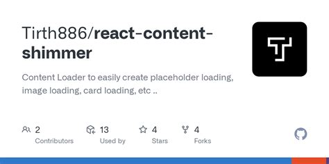 GitHub Tirth886 React Content Shimmer Content Loader To Easily