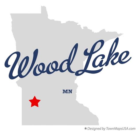 Map of Wood Lake, MN, Minnesota