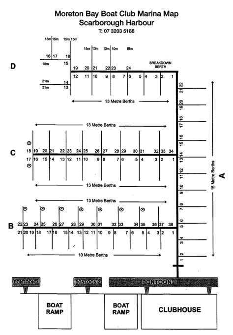 Marina Map - Moreton Bay Boat Club