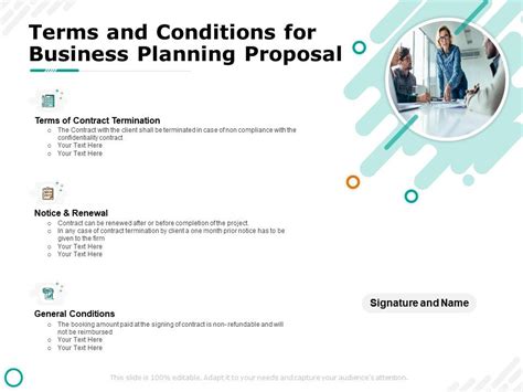 Terms And Conditions For Business Planning Proposal Renewal Ppt