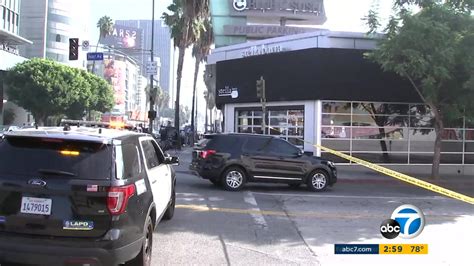 Hollywood Officer Involved Shooting Lapd Kills Battery Suspect After